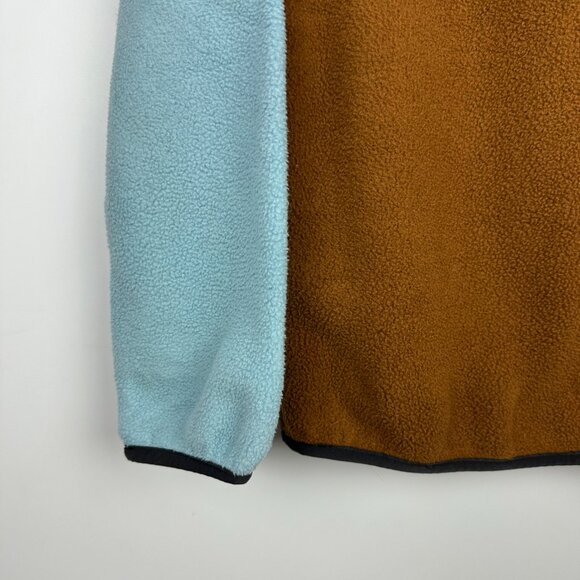 Patagonia Women's Lightweight Synchilla Fleece Snap-T Pullover XS Blue Brown - Picture 3 of 8